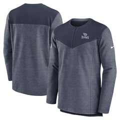 Tennessee Titans Sideline Lockup Performance Quarter-Zip Top Navy | Nike for Sale