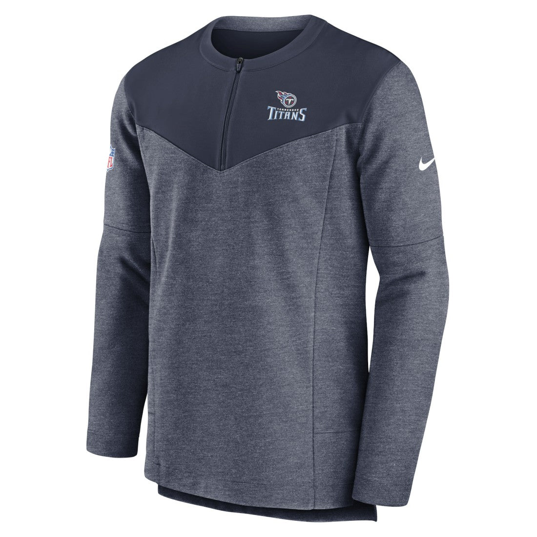 Tennessee Titans Sideline Lockup Performance Quarter-Zip Top Navy | Nike for Sale