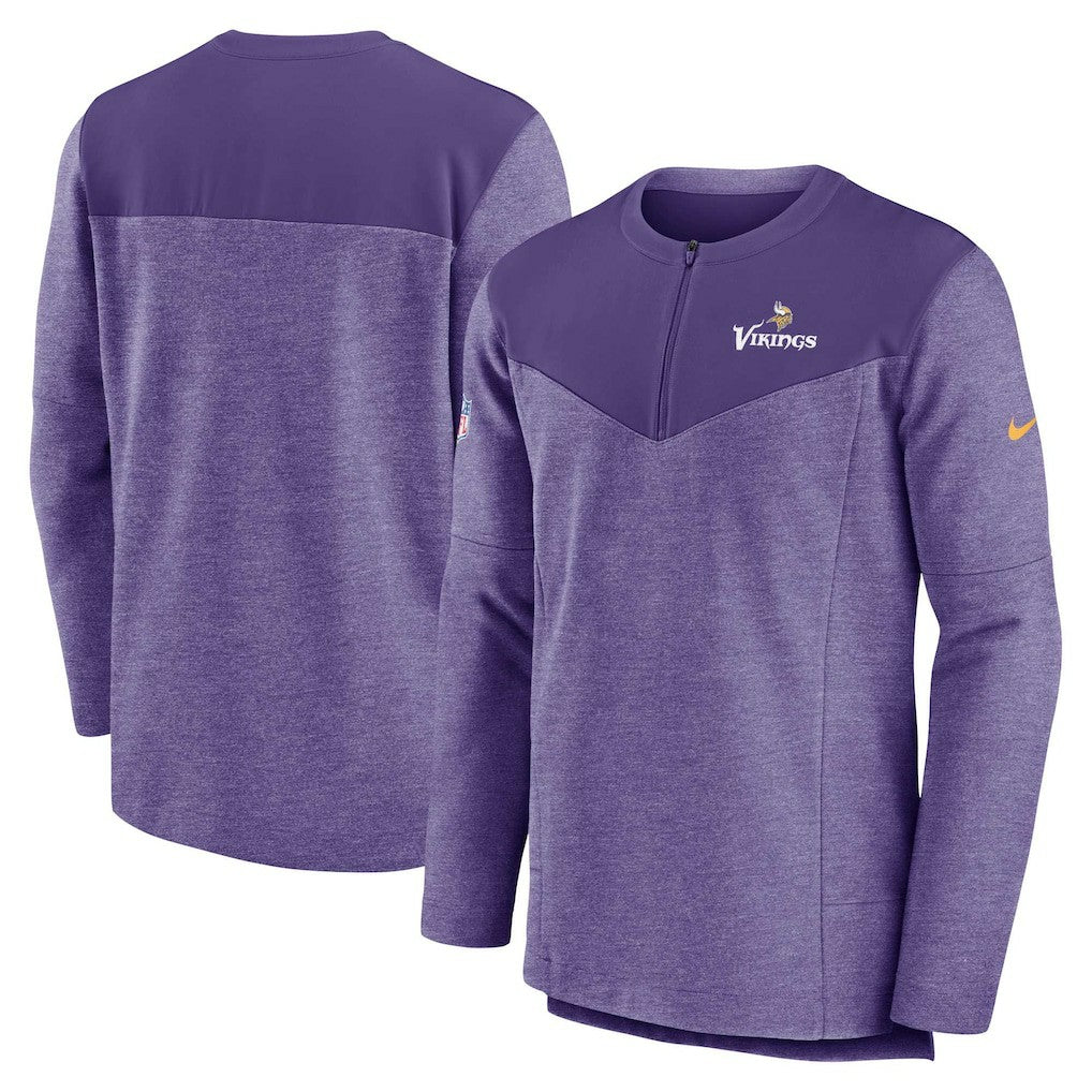 Minnesota Vikings Sideline Lockup Performance Quarter-Zip Top Purple | Nike for Sale