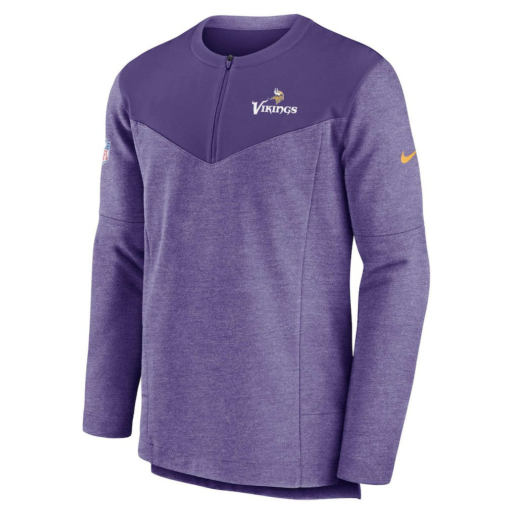 Minnesota Vikings Sideline Lockup Performance Quarter-Zip Top Purple | Nike for Sale