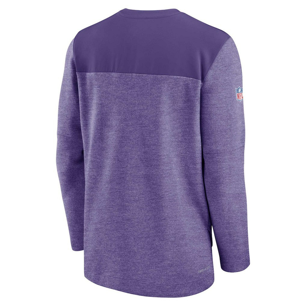 Minnesota Vikings Sideline Lockup Performance Quarter-Zip Top Purple | Nike for Sale