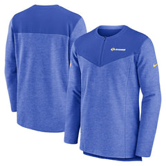 Los Angeles Rams Sideline Lockup Performance Quarter-Zip Top Royal | Nike for Sale
