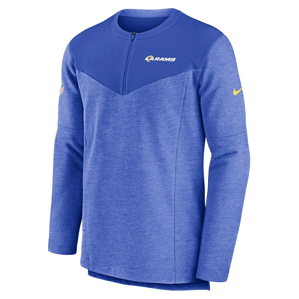 Los Angeles Rams Sideline Lockup Performance Quarter-Zip Top Royal | Nike for Sale