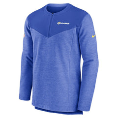 Los Angeles Rams Sideline Lockup Performance Quarter-Zip Top Royal | Nike for Sale