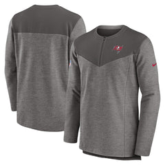 Tampa Bay Buccaneers Sideline Lockup Performance Quarter-Zip Top Pewter | Nike for Sale