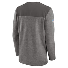 Tampa Bay Buccaneers Sideline Lockup Performance Quarter-Zip Top Pewter | Nike for Sale