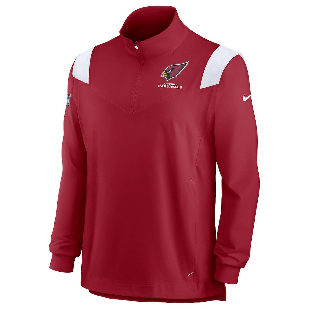 Arizona Cardinals Sideline Coaches Chevron Lockup Quarter-Zip Top Cardinal | Nike for Sale