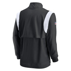 Las Vegas Raiders Sideline Coach Chevron Lockup Quarter-Zip Long Sleeve Top Black | Nike for Sale