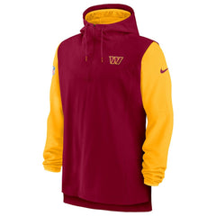 Washington Commanders Sideline Player Quarter-Zip Hoodie Burgundy/Gold | Nike for Sale