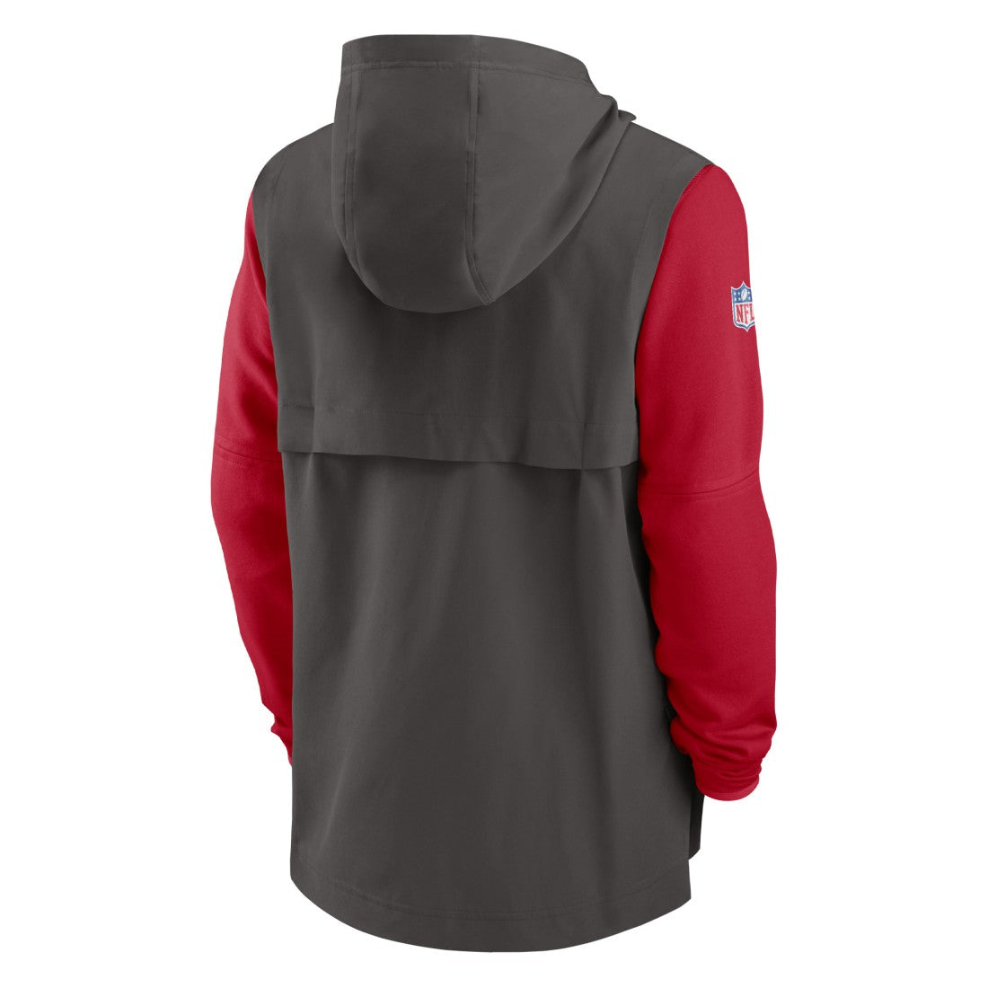 Tampa Bay Buccaneers Sideline Player Quarter-Zip Hoodie Pewter/Red | Nike for Sale