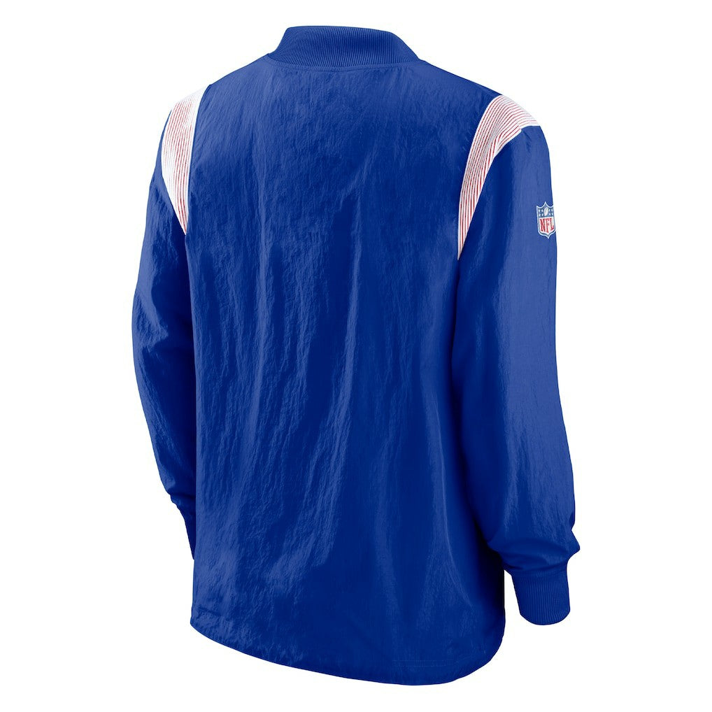 Buffalo Bills Sideline Athletic Stack V-Neck Pullover Windshirt Jacket Royal | Nike for Sale