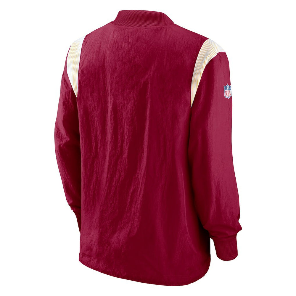 Washington Commanders Sideline Athletic Stack V-Neck Pullover Windshirt Jacket Burgundy | Nike for Sale