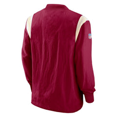 Washington Commanders Sideline Athletic Stack V-Neck Pullover Windshirt Jacket Burgundy | Nike for Sale