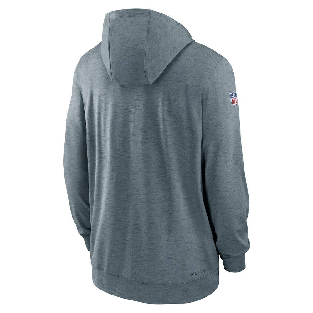 San Francisco 49ers Sideline Team Pop Full-Zip Hoodie Jacket Heather Gray | Nike for Sale