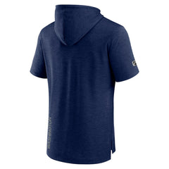 Washington Capitals Fanatics Authentic Pro Road Performance Short Sleeve Pullover Hoodie - Heather Navy - NHL