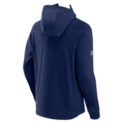 Washington Capitals Fanatics Authentic Pro Road Tech Lightweight Full-Zip Hoodie Jacket - Heather Navy - NHL
