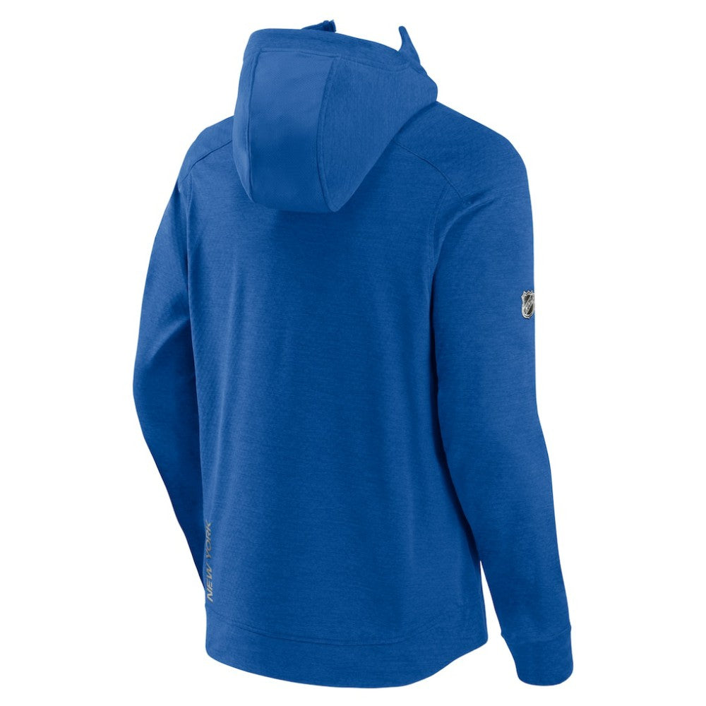 New York Islanders Fanatics Authentic Pro Road Tech Lightweight Full-Zip Hoodie Jacket - Heather Royal - NHL