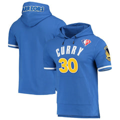 Stephen Curry Golden State Warriors Pro Standard Name & Number Short Sleeve Pullover Hoodie Royal - NBA