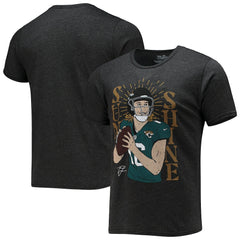 Trevor Lawrence Jacksonville Jaguars Majestic Threads Tri-Blend Player Graphic T-Shirt Black | NFL
