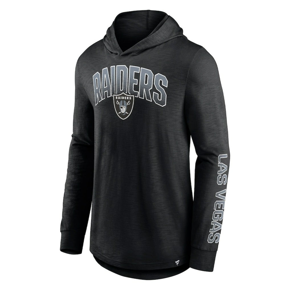 Las Vegas Raiders Front Runner Long Sleeve Hooded T-Shirt Black | Fanatics