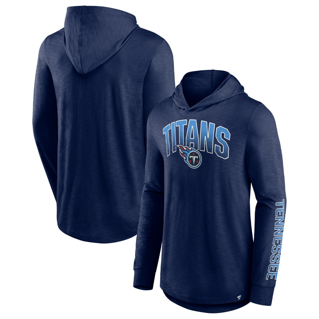 Tennessee Titans Front Runner Long Sleeve Hooded T-Shirt Navy | Fanatics