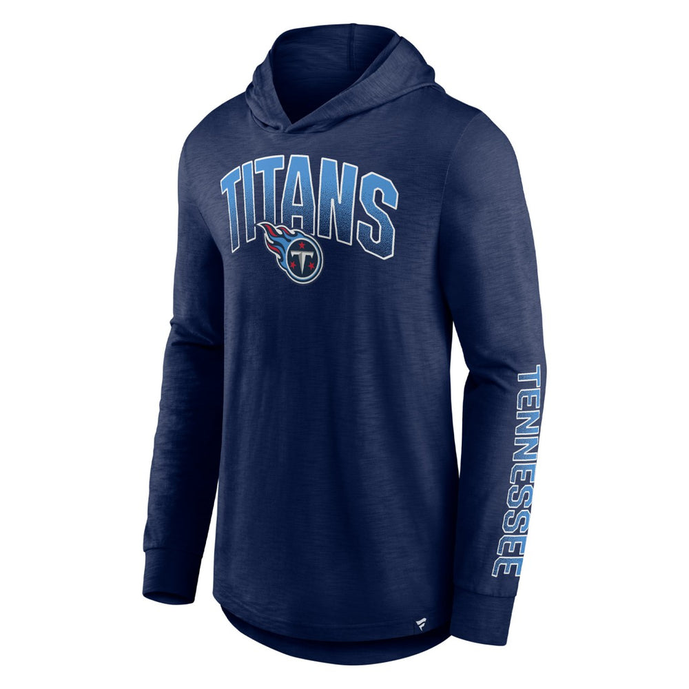 Tennessee Titans Front Runner Long Sleeve Hooded T-Shirt Navy | Fanatics