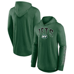 New York Jets Front Runner Long Sleeve Hooded T-Shirt Green | Fanatics