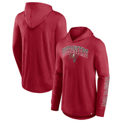 Tampa Bay Buccaneers Front Runner Long Sleeve Hooded T-Shirt Red | Fanatics
