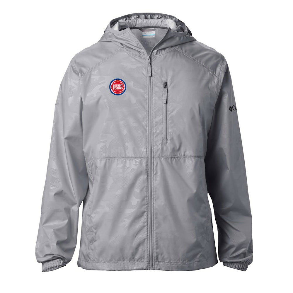 Detroit Pistons Camo Flash Forward Full-Zip Windbreaker Jacket Gray - NBA
