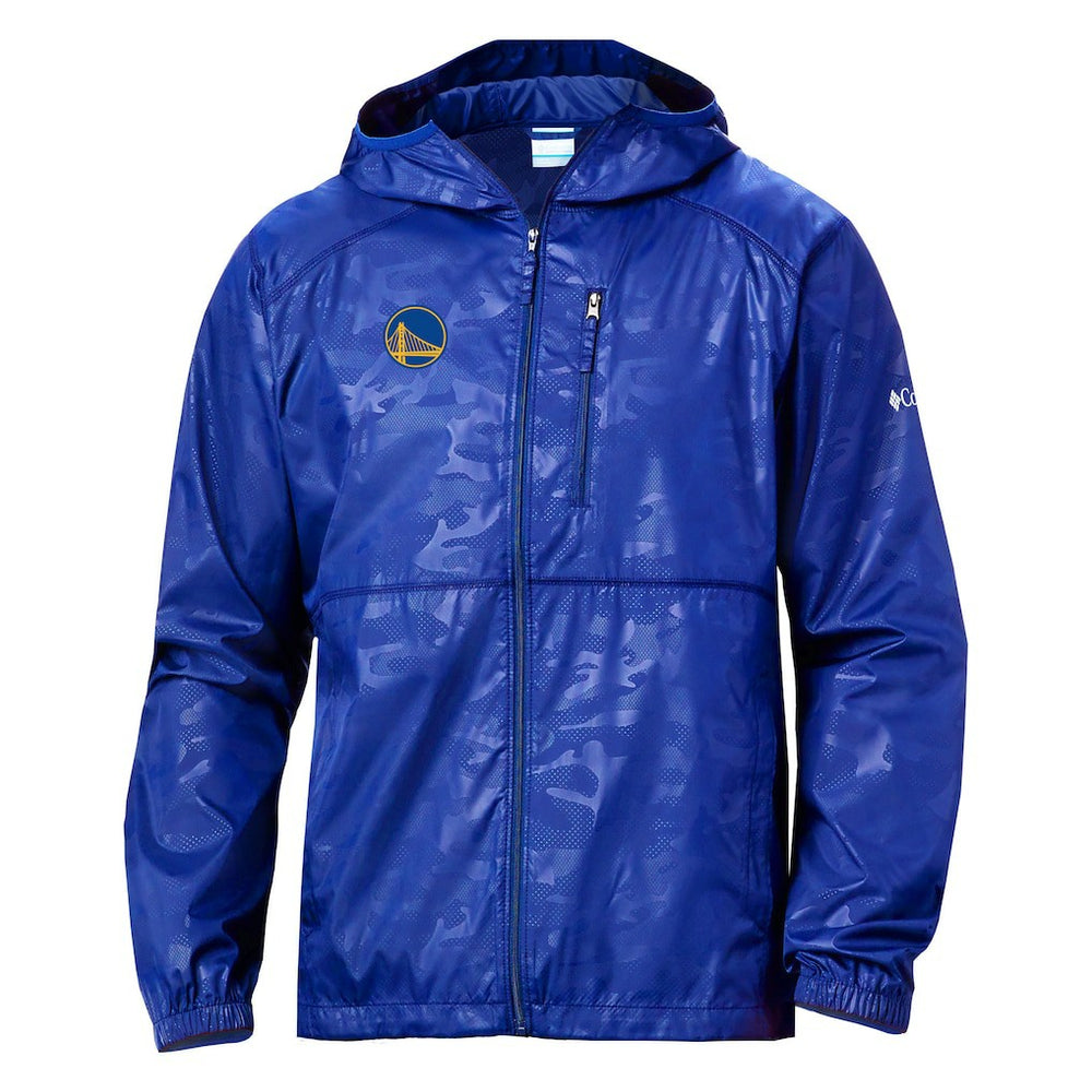 Golden State Warriors Camo Flash Forward Full-Zip Windbreaker Jacket Royal - NBA