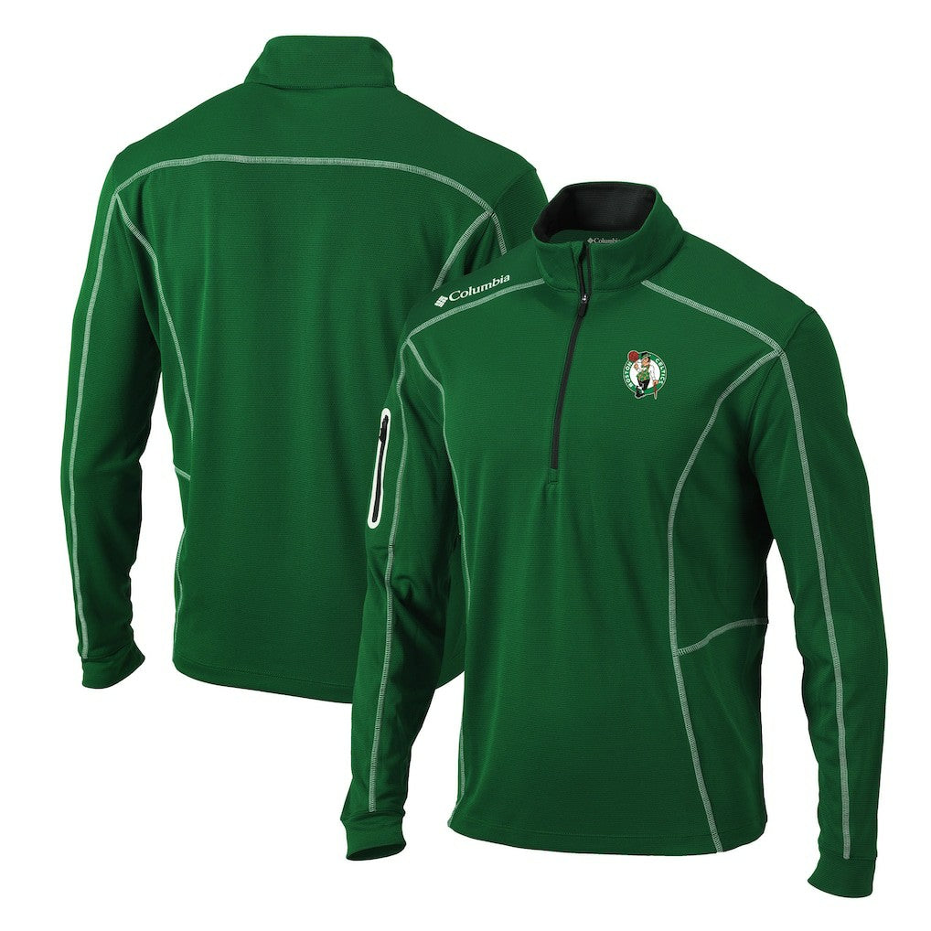 Boston Celtics Shotgun Quarter-Zip Pullover Jacket Kelly Green - NBA