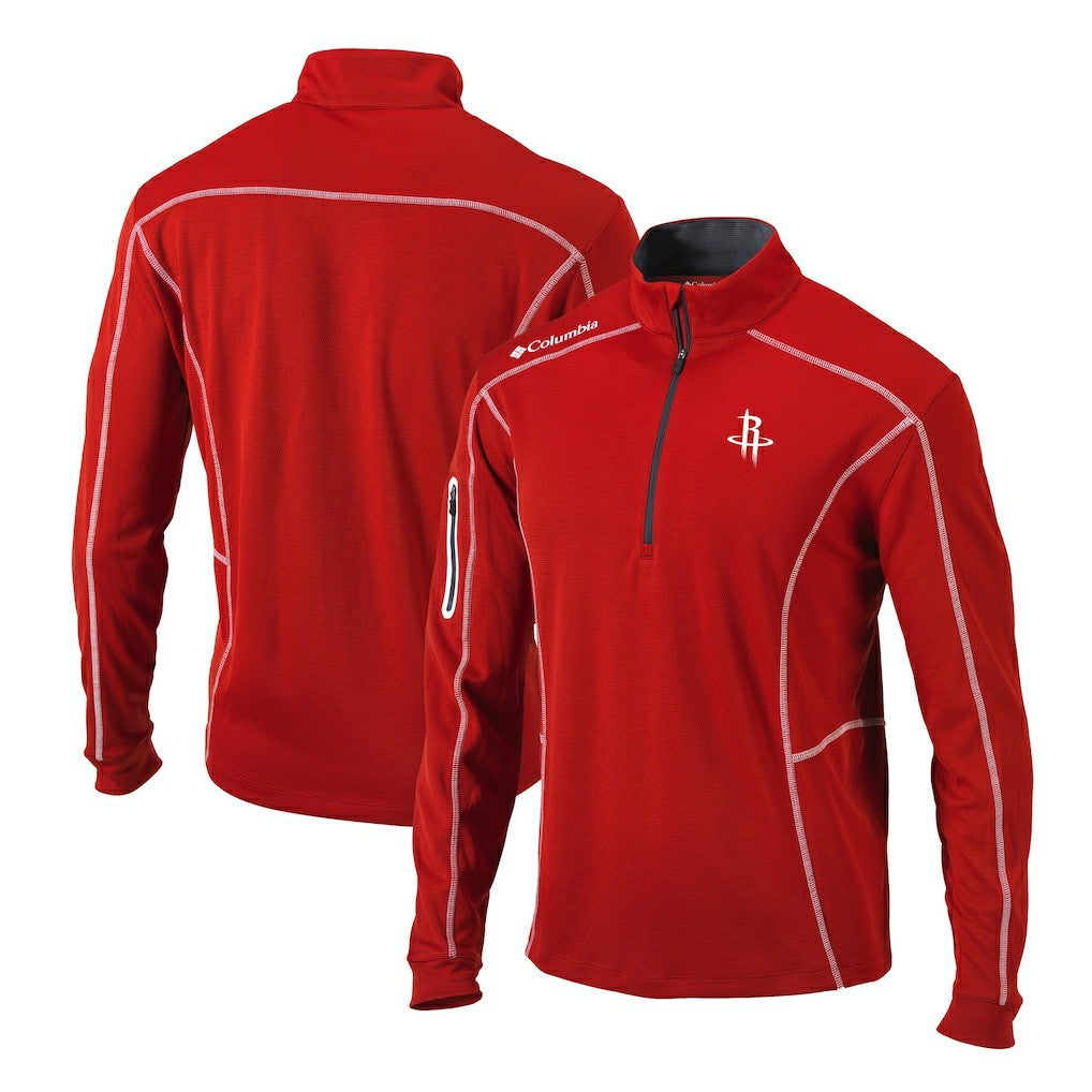 Houston Rockets Shotgun Quarter-Zip Pullover Jacket Red - NBA