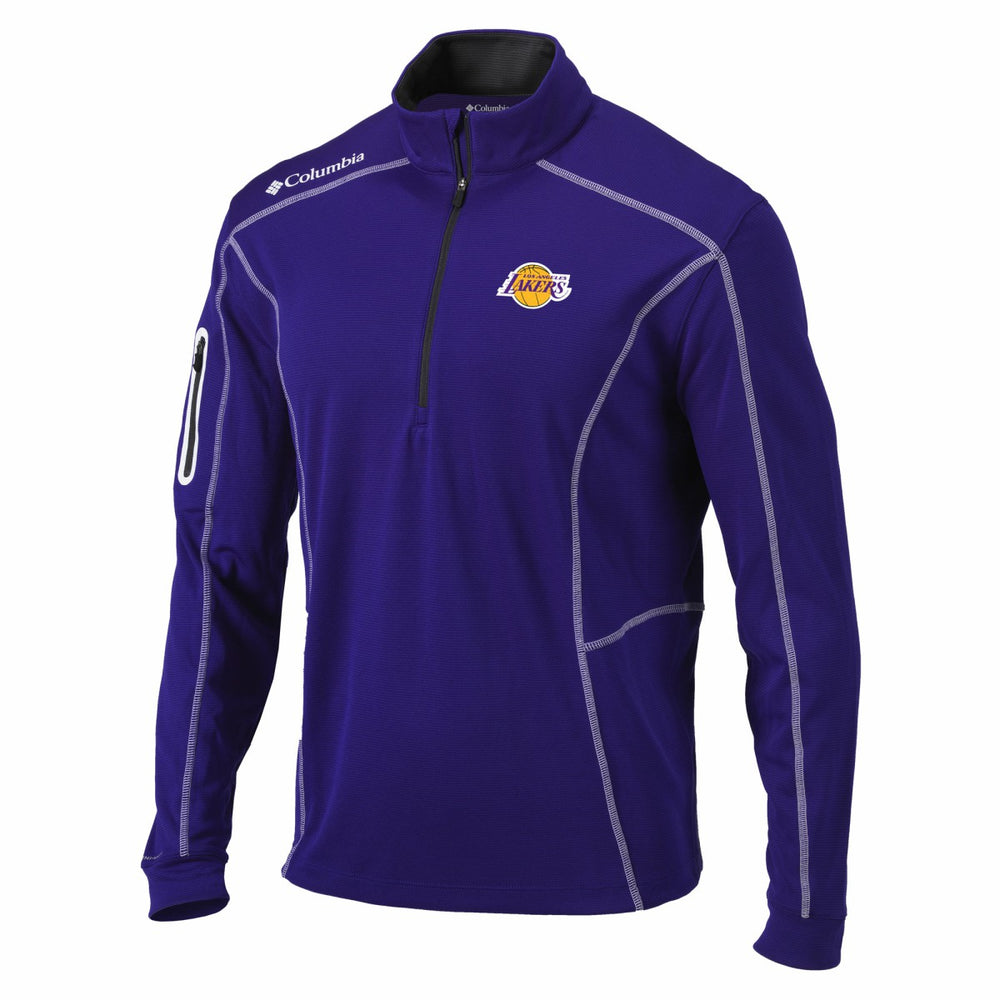 Los Angeles Lakers Shotgun Quarter-Zip Pullover Jacket Purple - NBA