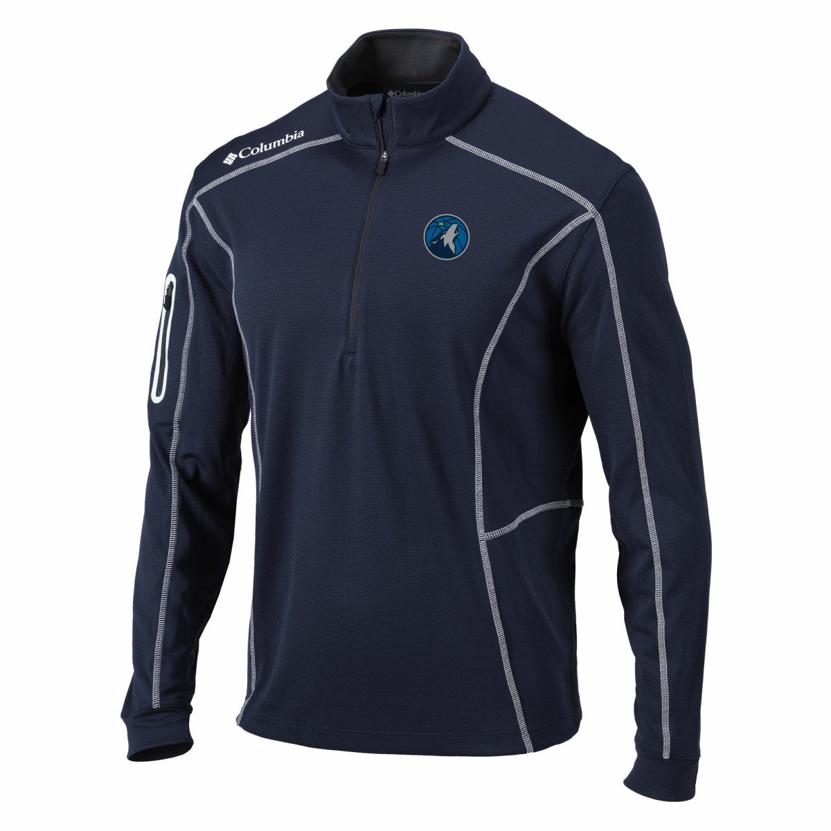 Minnesota Timberwolves Shotgun Quarter-Zip Pullover Jacket Navy - NBA