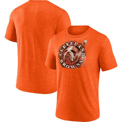 Cleveland Browns Tri-Blend Sporting Chance T-Shirt Heathered Orange | Fanatics