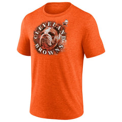 Cleveland Browns Tri-Blend Sporting Chance T-Shirt Heathered Orange | Fanatics
