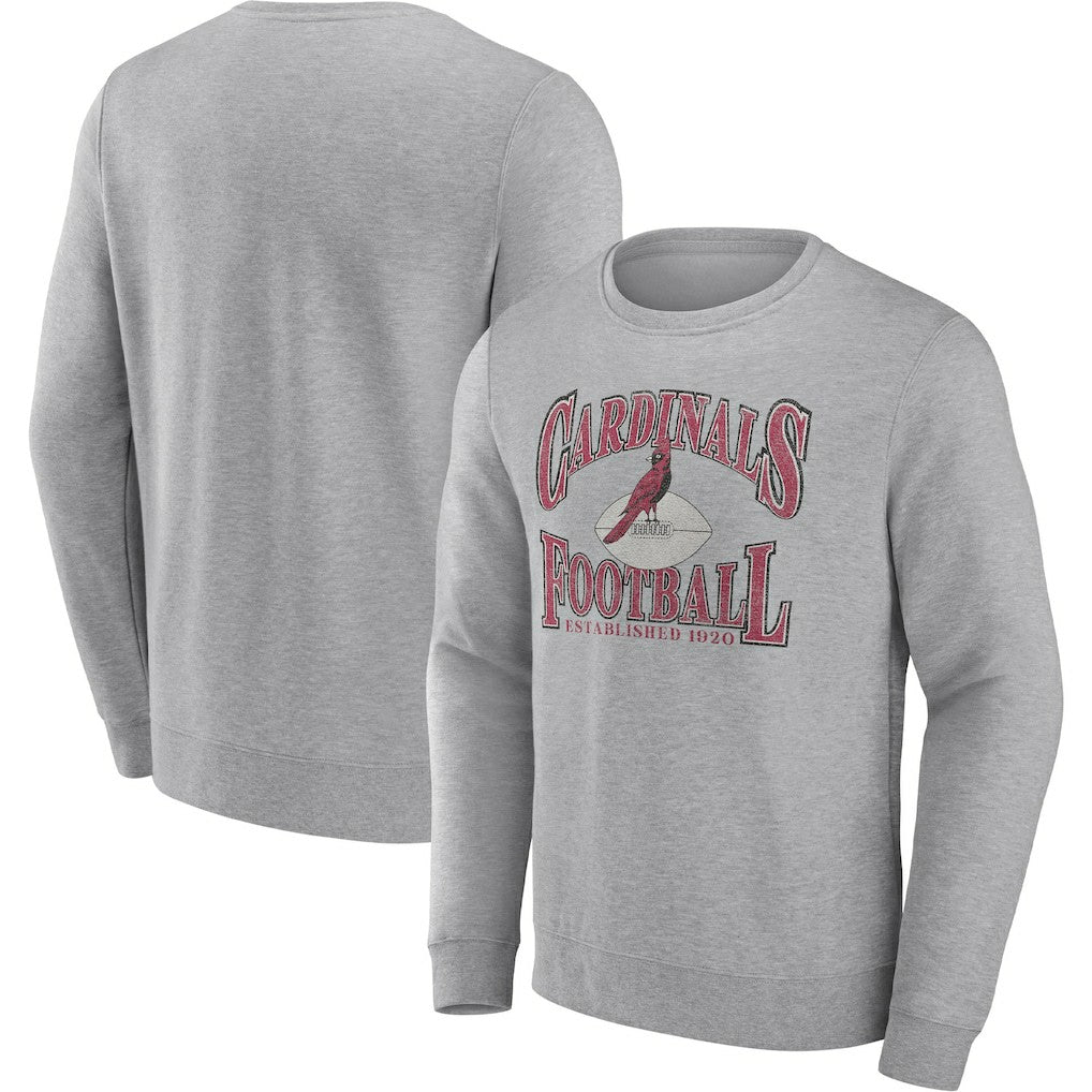 Arizona Cardinals Playability Pullover Sweatshirt Heathered Charcoal | Fanatics