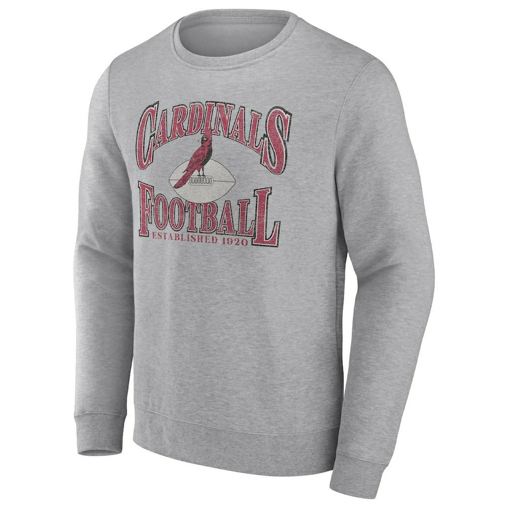 Arizona Cardinals Playability Pullover Sweatshirt Heathered Charcoal | Fanatics