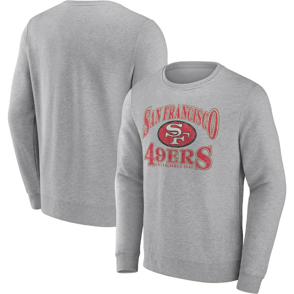 San Francisco 49ers Playability Pullover Sweatshirt Heathered Charcoal | Fanatics