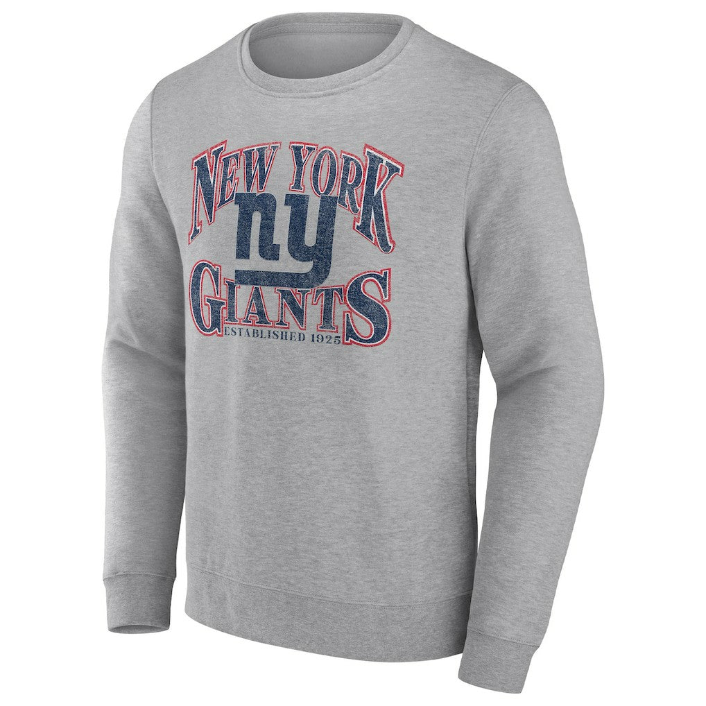 New York Giants Playability Pullover Sweatshirt Heathered Charcoal | Fanatics