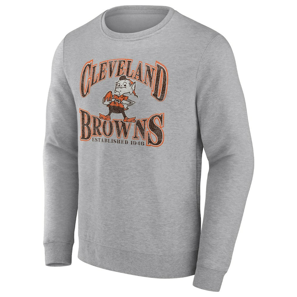 Cleveland Browns Playability Pullover Sweatshirt Heathered Gray | Fanatics