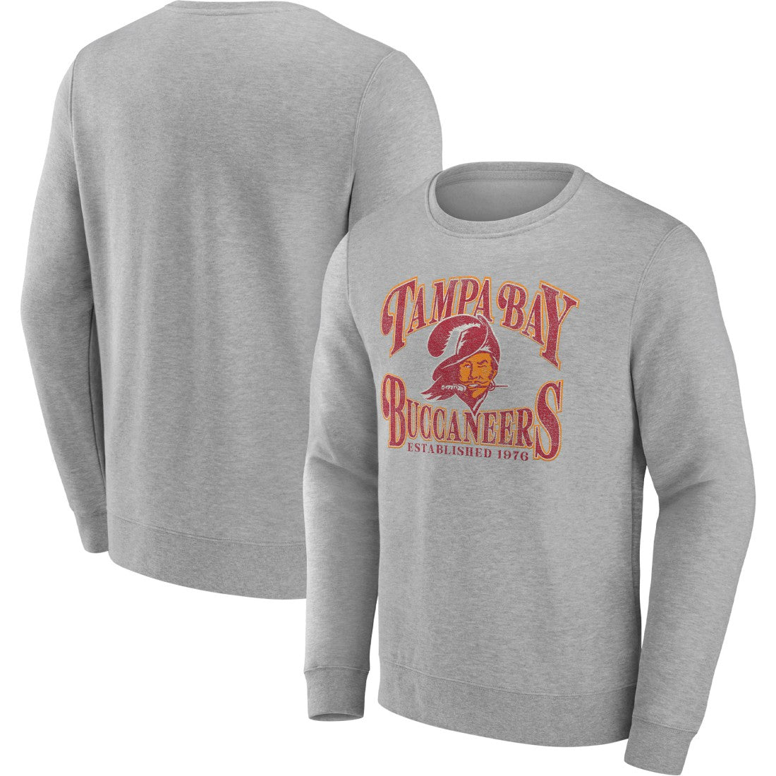 Tampa Bay Buccaneers Playability Pullover Sweatshirt Heathered Charcoal | Fanatics
