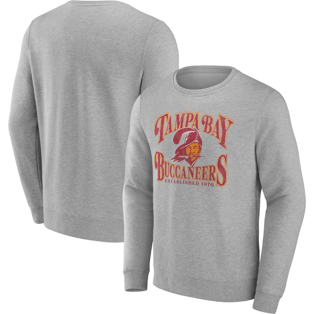 Tampa Bay Buccaneers Playability Pullover Sweatshirt Heathered Charcoal | Fanatics