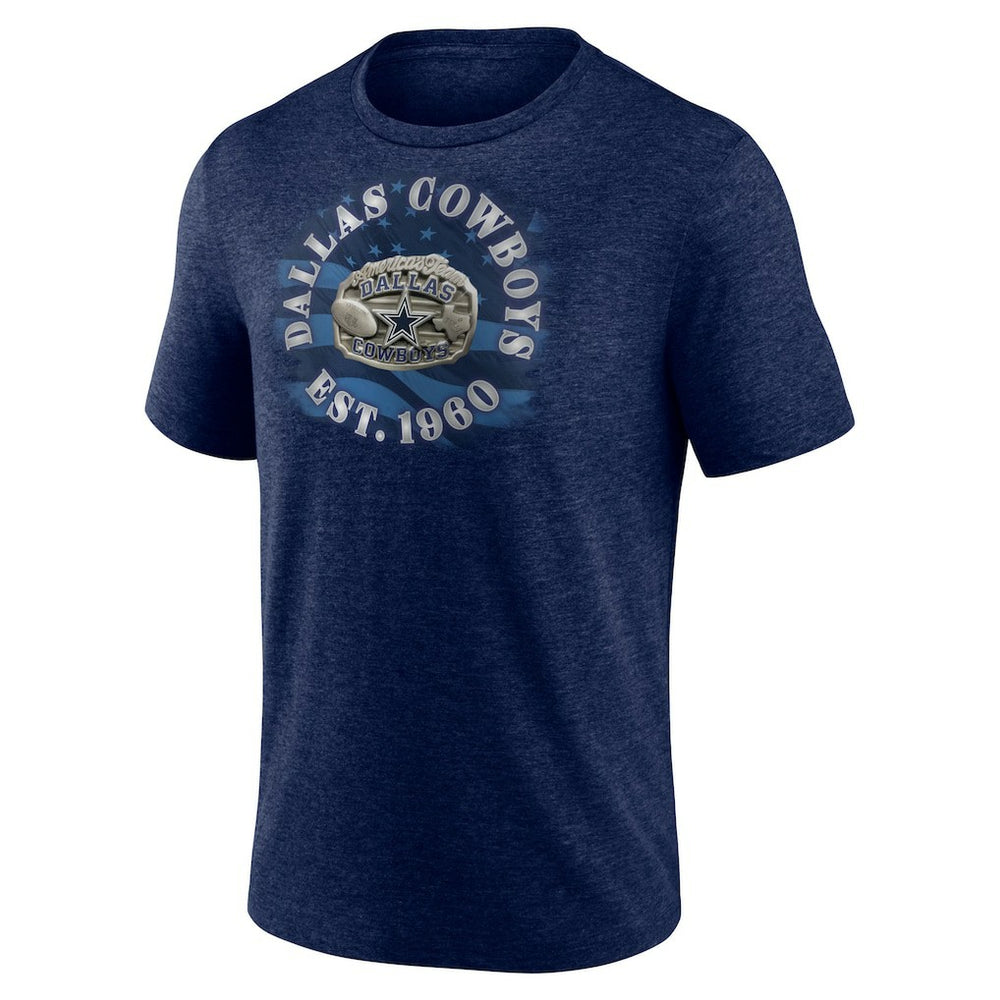 Dallas Cowboys Sporting Chance Tri-Blend T-Shirt Heathered Navy | Fanatics