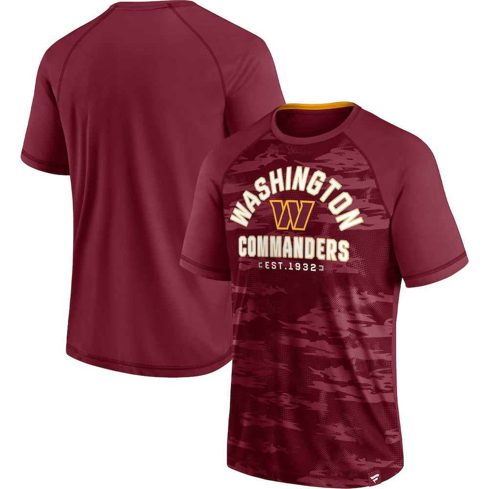 Washington Commanders Hail Mary Raglan T-Shirt Burgundy | Fanatics