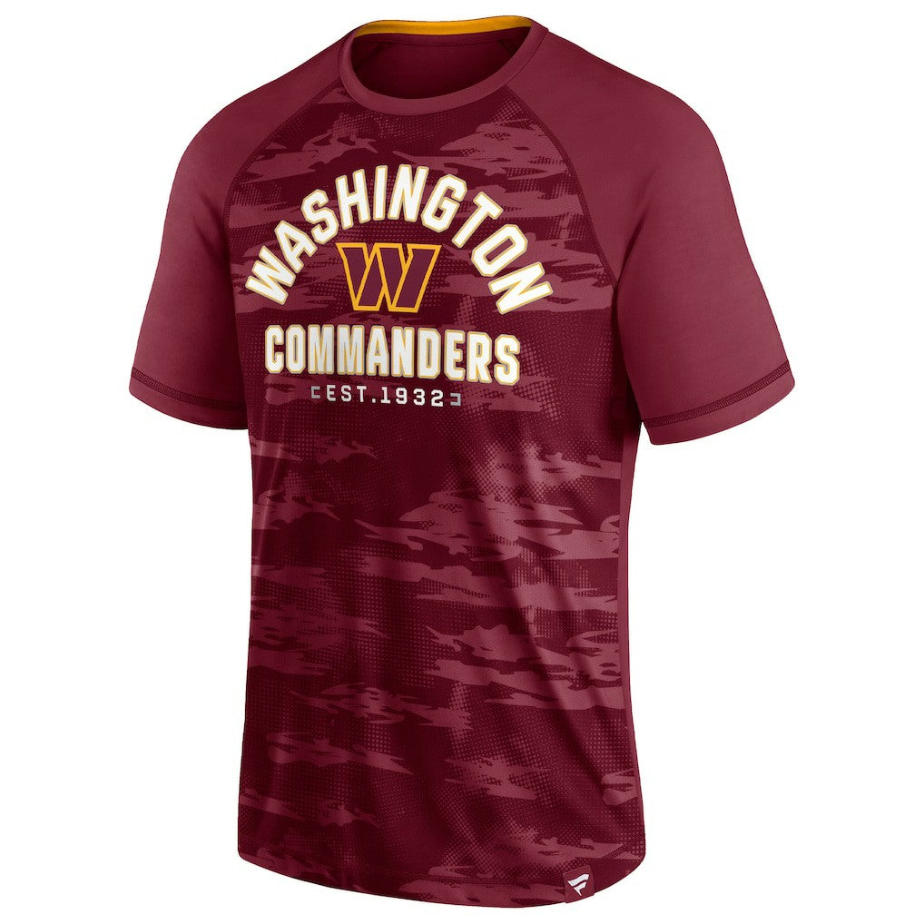 Washington Commanders Hail Mary Raglan T-Shirt Burgundy | Fanatics
