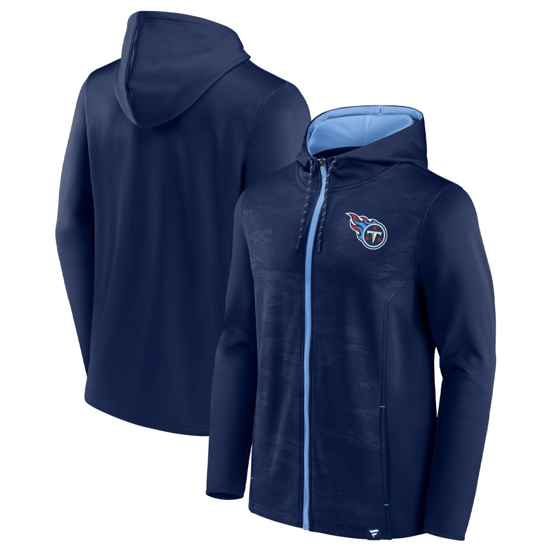 Tennessee Titans Ball Carrier Full-Zip Hoodie Navy/Light Blue | Fanatics