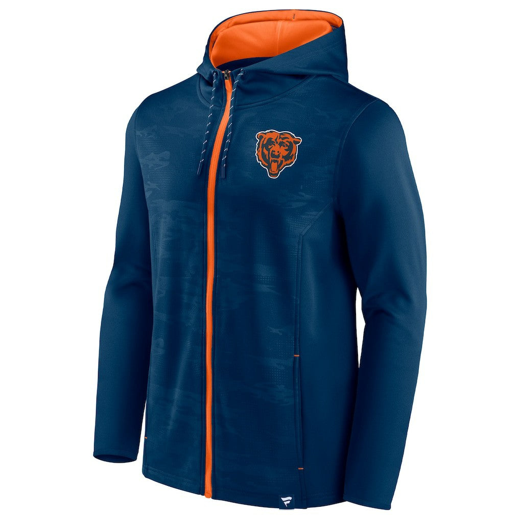 Chicago Bears Ball Carrier Full-Zip Hoodie Navy | Fanatics