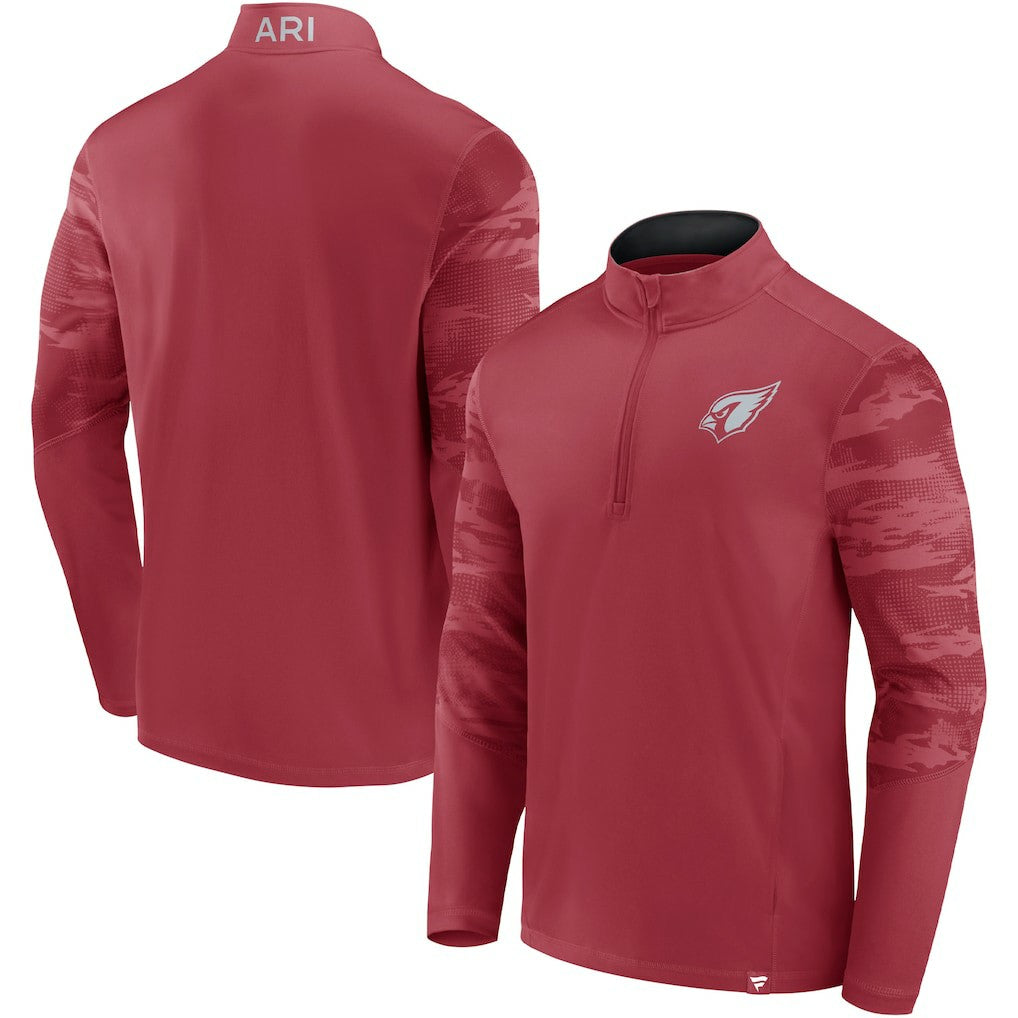 Arizona Cardinals Ringer Quarter-Zip Jacket Cardinal | Fanatics