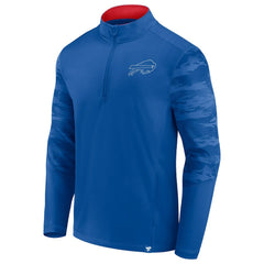 Buffalo Bills Ringer Quarter-Zip Jacket Royal/Red | Fanatics